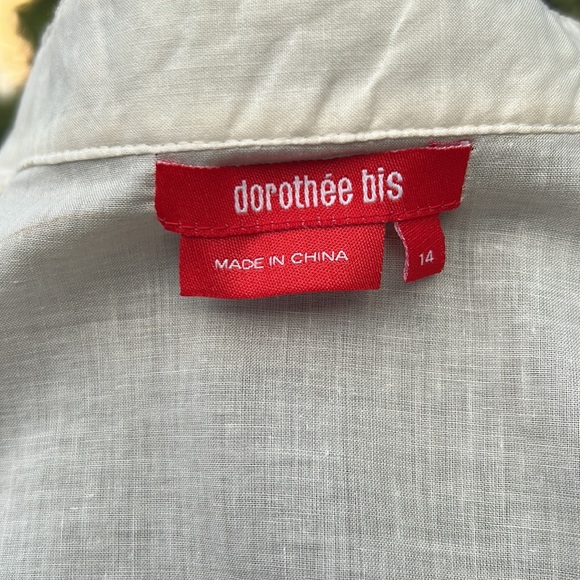 Natural Woven Cotton Shirt with Dainty Lace, Beads and Sequins 14 - Picture 5 of 9